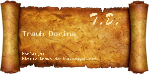 Traub Dorina névjegykártya