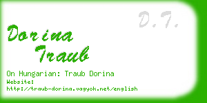 dorina traub business card